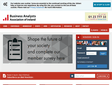 Tablet Screenshot of businessanalyst.ie
