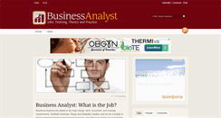 Desktop Screenshot of businessanalyst.com