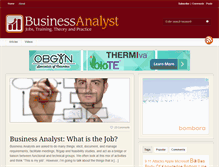 Tablet Screenshot of businessanalyst.com